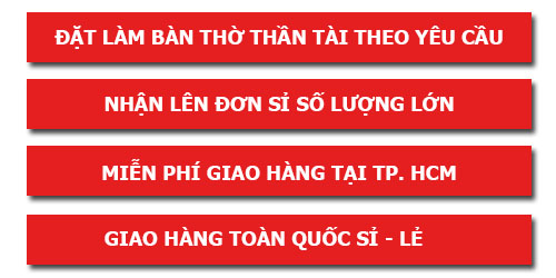 nhận đóng bàn thờ thần tài theo yêu cầu
