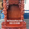 màu đậm bàn thờ ông địa thần tài đẹp 81 x 81 x 127 có hộp đèn điện tử