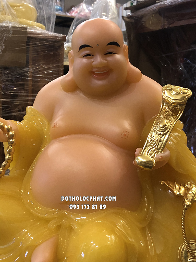 Tượng Phật Di LẶc Ngồi Đứng Bằng Đá Thạch Anh DLBT-021
