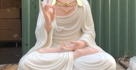 mẫu tượng địa tạng vương màu trắng đẹp nhất