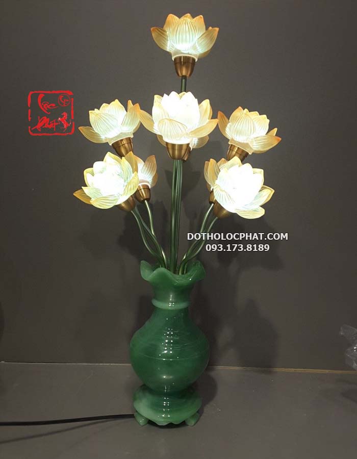 đèn thờ phật hình bình ngọc lưu ly đẹp tại hcm