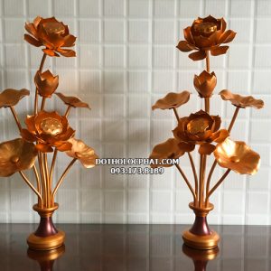 đôi lọ hoa sen thờ phật bằng đồng thờ phật đẹp nhất