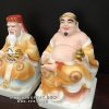 tượng ông địa thần tài bằng đá vẽ gấm vàng đẹp