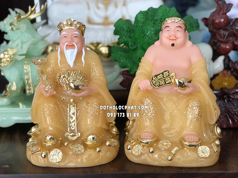 Tượng Ông Địa Thần Tài Thạch Anh Đế Mây ODTT-037