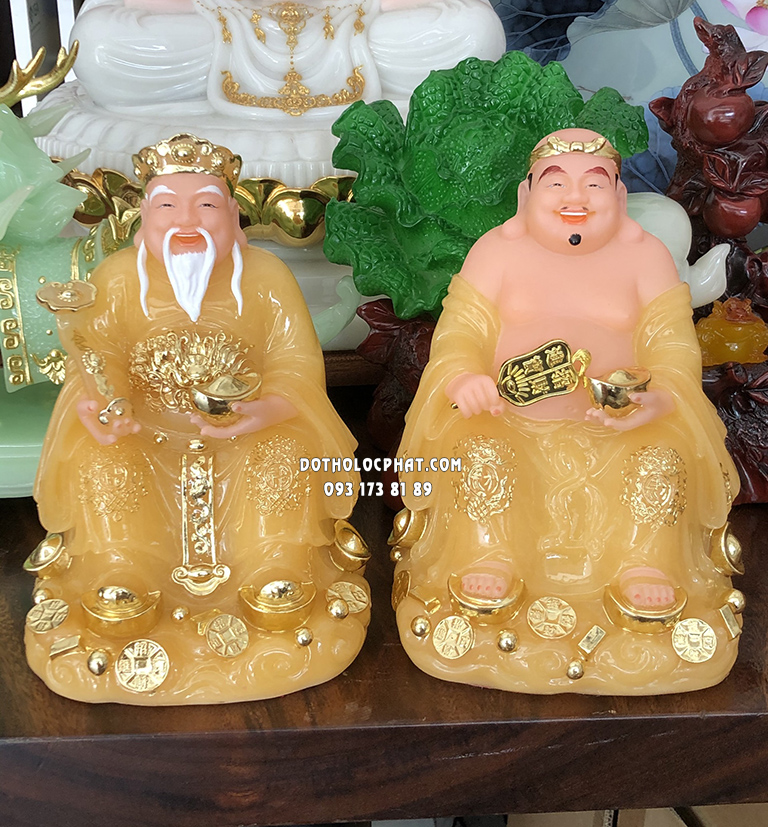 Tượng Ông Địa Thần Tài Thạch Anh Đế Mây ODTT-037