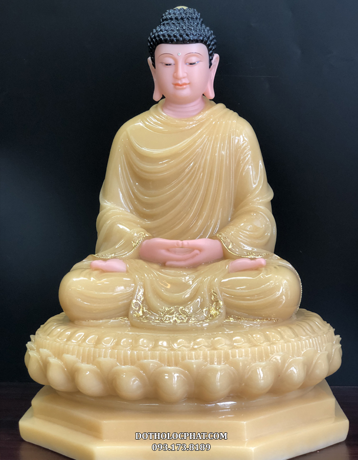 Tượng Phật Thích Ca Mâu Ni Đế 8 Cạnh Đá Thạch Anh Tctt-017