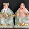 tượng ông địa thần tài bằng bột đá xanh ngọc đẹp