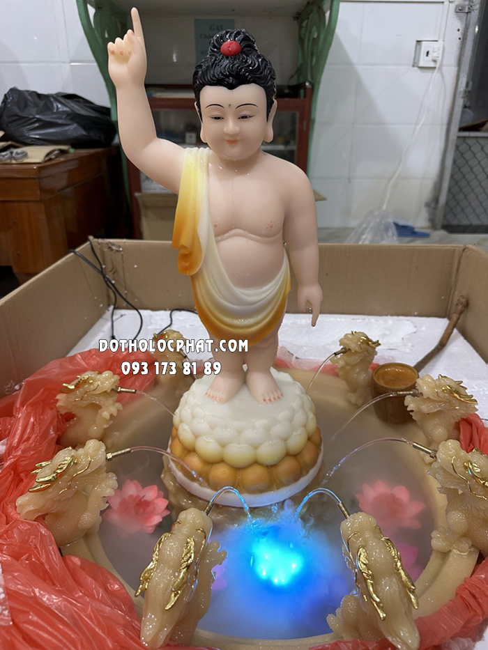 Mẫu tượng Phật Đản Sanh đẹp nhất bằng bột đá cao cấp