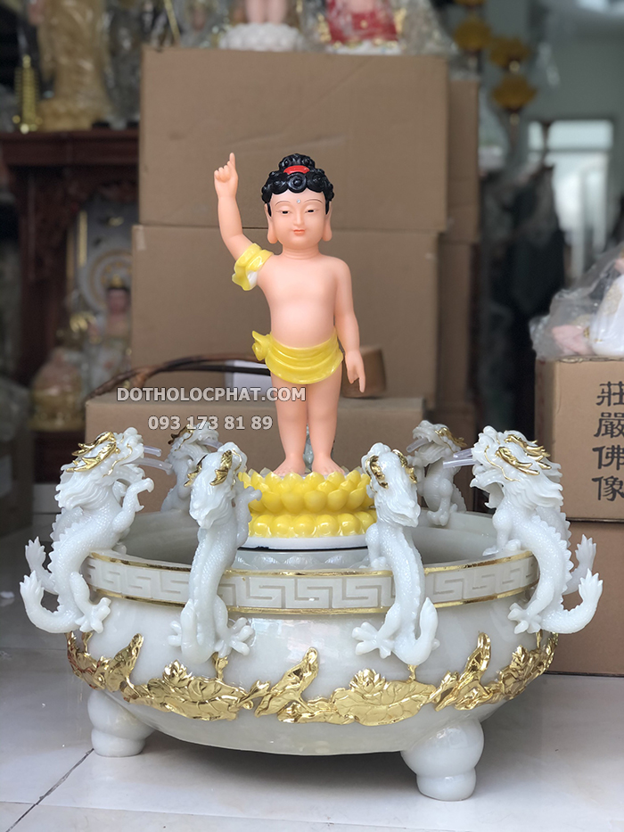 Tượng Phật Đản Sanh Vàng Ngọc PDS-010