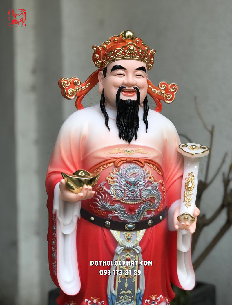 Tượng Tam Đa Phúc Lộc Thọ đá khoáng chuyển màu