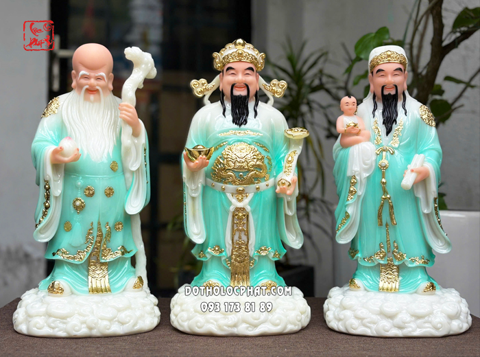 tượng phúc lộc thọ xanh ngọc đẹp nhất hcm