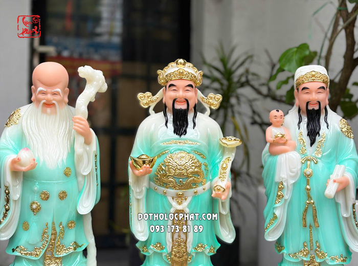 tượng phúc lộc thọ xanh ngọc đẹp nhất hcm