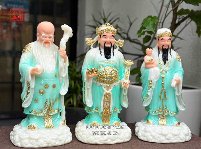 tượng phúc lộc thọ xanh ngọc đẹp nhất hcm