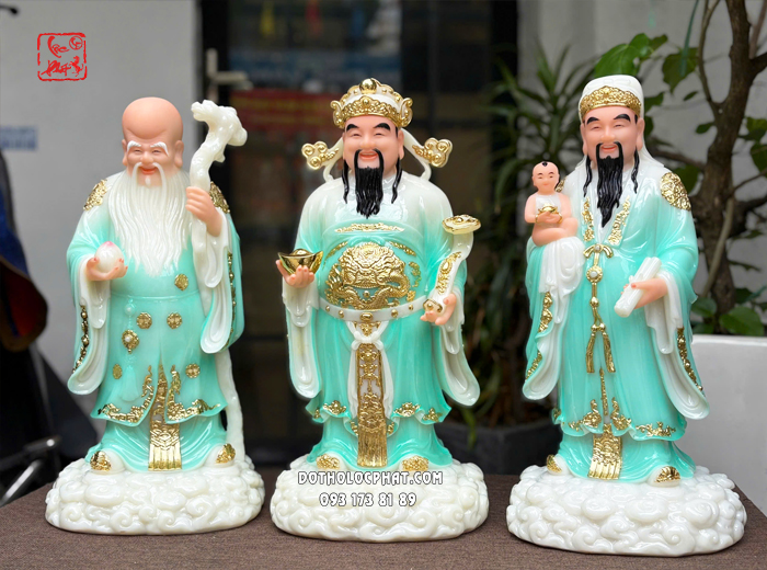 tượng phúc lộc thọ xanh ngọc đẹp nhất hcm