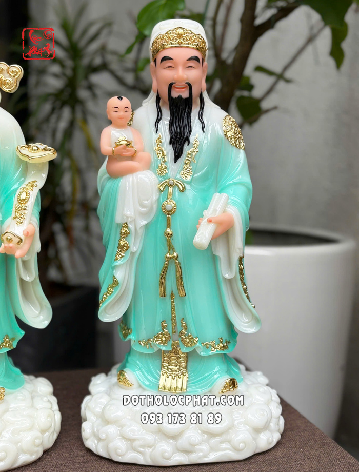 tượng phúc lộc thọ xanh ngọc đẹp nhất hcm