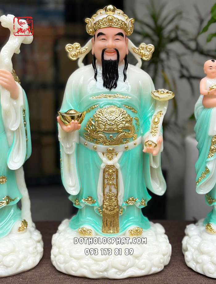 tượng phúc lộc thọ xanh ngọc đẹp nhất hcm