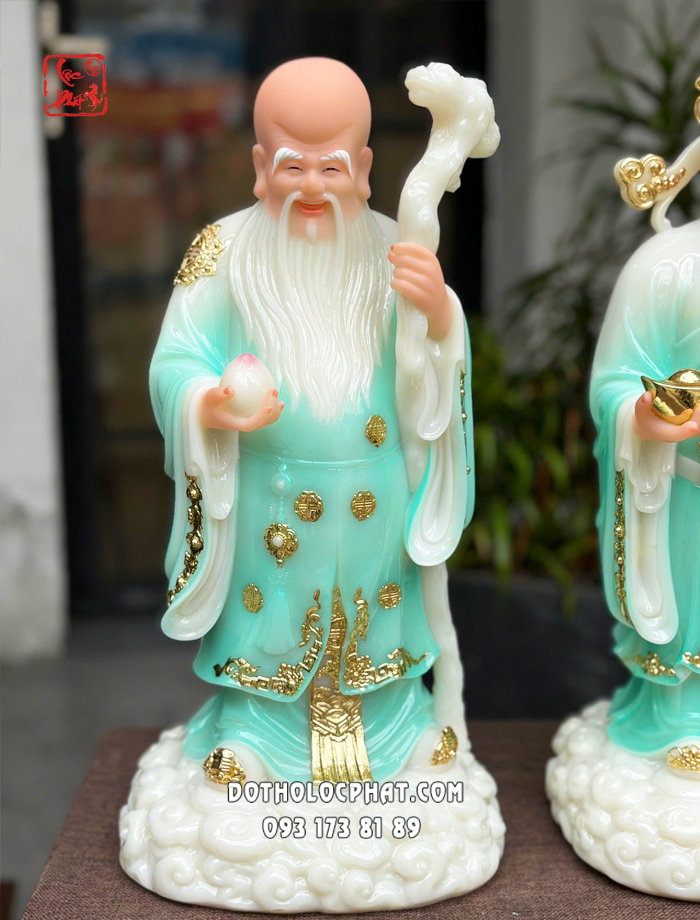 tượng phúc lộc thọ xanh ngọc đẹp nhất hcm