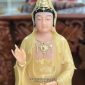 Tượng Quan Âm Bồ Tát Thạch Anh Vàng Ngọc QABT-060