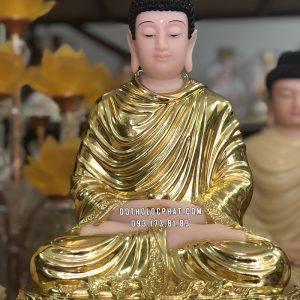 Tượng Phật Bổn Sư Thích Ca Mâu Ni Dát Vàng TCTT-024 cao 40cm