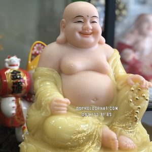 Tượng Phật Di Lặc Thạch Anh Ngồi Cao Đế Hoa Sen DLBT-054