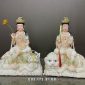 Tượng Văn Thù Phổ Hiền Màu Thiên Thanh VTPH-003