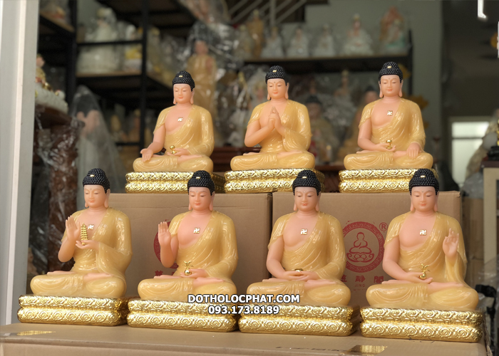 Tượng Phật Dược Sư Đế Vuông Thạch Anh DS-014