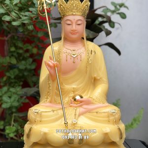 tượng địa tạng vương bồ tát bằng bột đá thạch anh đẹp