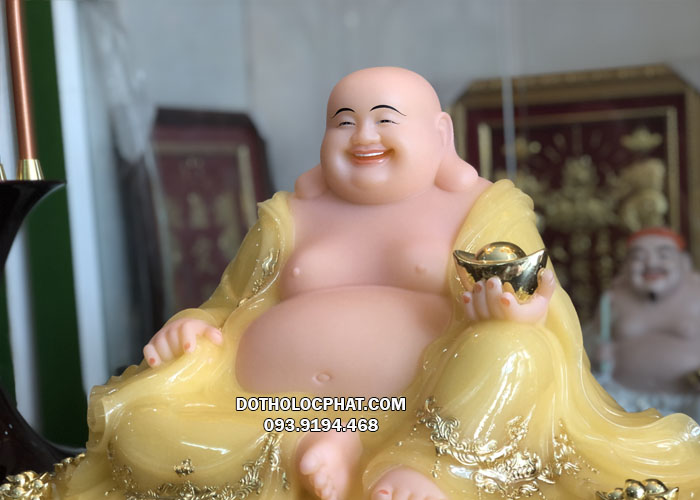 tượng phật di lặc thạch anh ngồi đẹp