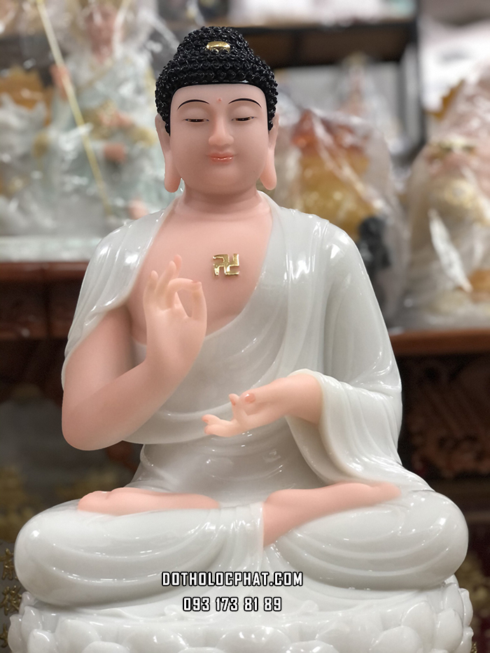 Tượng Phật Dược Sư trắng DS-010