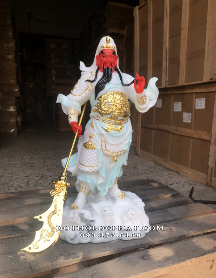 tượng quan công xanh ngọc đẹp