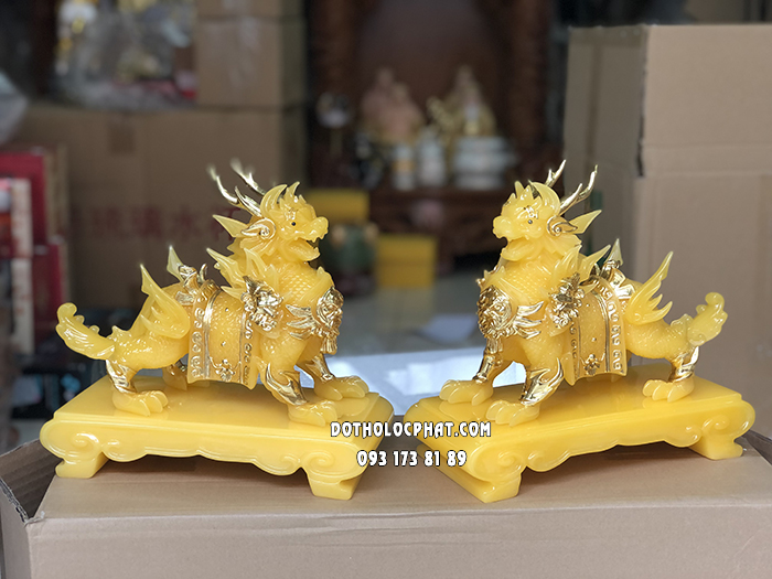 Tỳ Hưu Phong Thủy Vàng Thạch Anh THPT-003