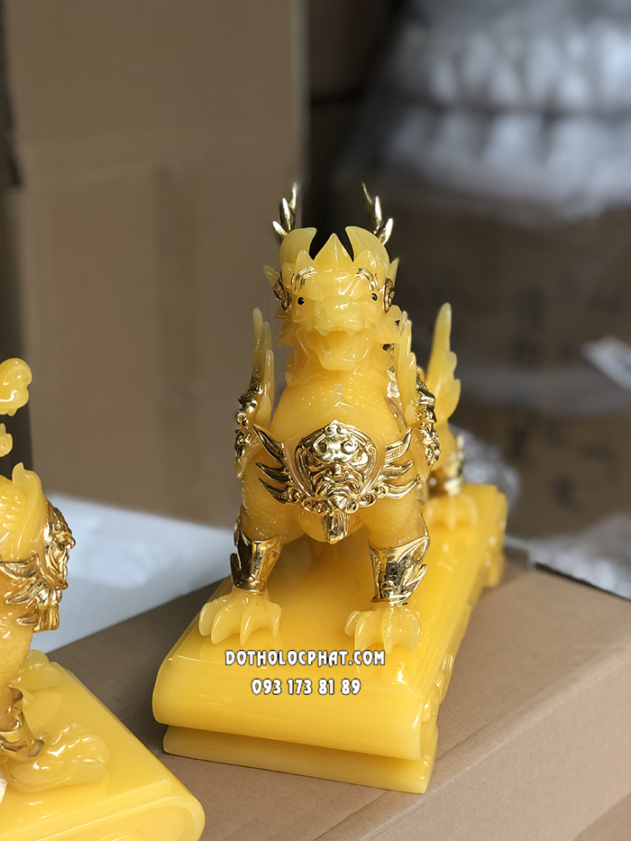 Tỳ Hưu Phong Thủy Vàng Thạch Anh THPT-003