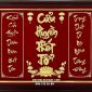Bài Vị Cửu Huyền Thất Tổ Nền Đỏ Sen Vàng 81x107cm CHTT-012