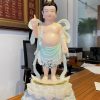 Tượng Phật Đản Sinh Xanh Thiên Thanh Đế Mây Hoa Sen Nở PDS-006