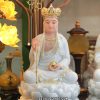 Tượng Địa Tạng Vương Bồ Tát Áo Trắng Viền Vàng DT-034