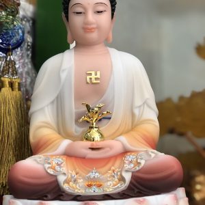 Tượng Phật Dược Sư Áo Gấm Đế Sen DS-033