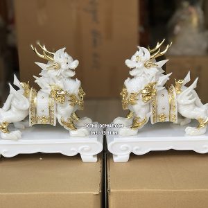 Tỳ Hưu Phong Thủy Trắng Cao Cấp THPT-007