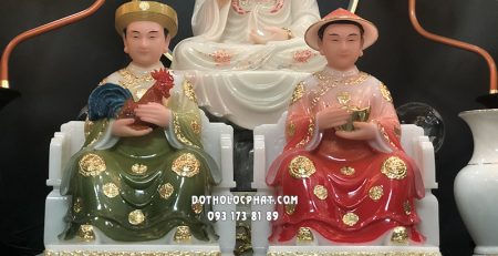 Tượng Cậu Quý Cậu Tài Xanh Đỏ CTCQ-003