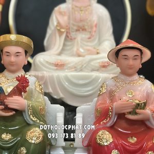 Tượng Cậu Quý Cậu Tài Xanh Đỏ CTCQ-003