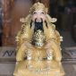 Tượng Thần Tiền Thạch Anh Tay Nâng Chậu Vàng TT-034