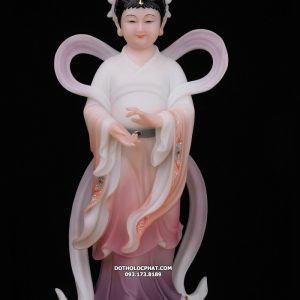 tượng tiên đồng ngọc nữ bằng bột đá khoáng màu đẹp