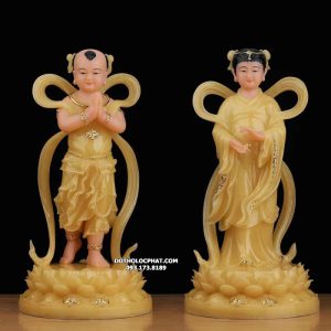 tượng tiên đồng ngọc nữ đẹp bằng bột đá thạch anh