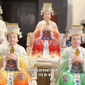 Tượng 5 mẹ ngũ hành bằng poly diện đẹp trang nghiêm