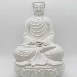 Tượng Bổn Sư Thích Ca Sứ Trắng Bóng TCTT-034