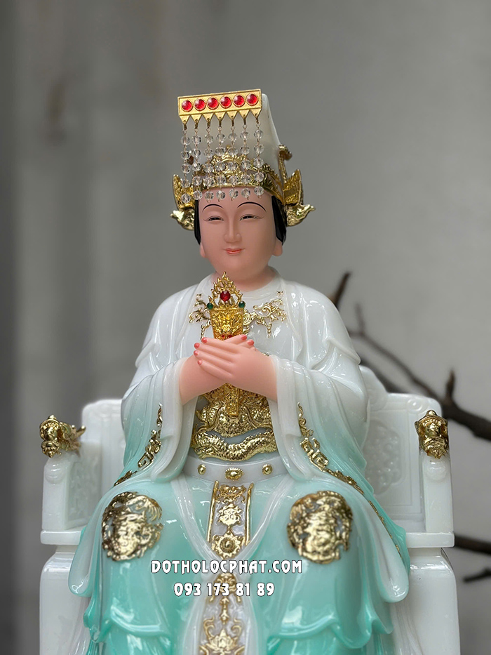 Tượng Thiên Hậu Thánh Mẫu Áo Xanh THTM-003