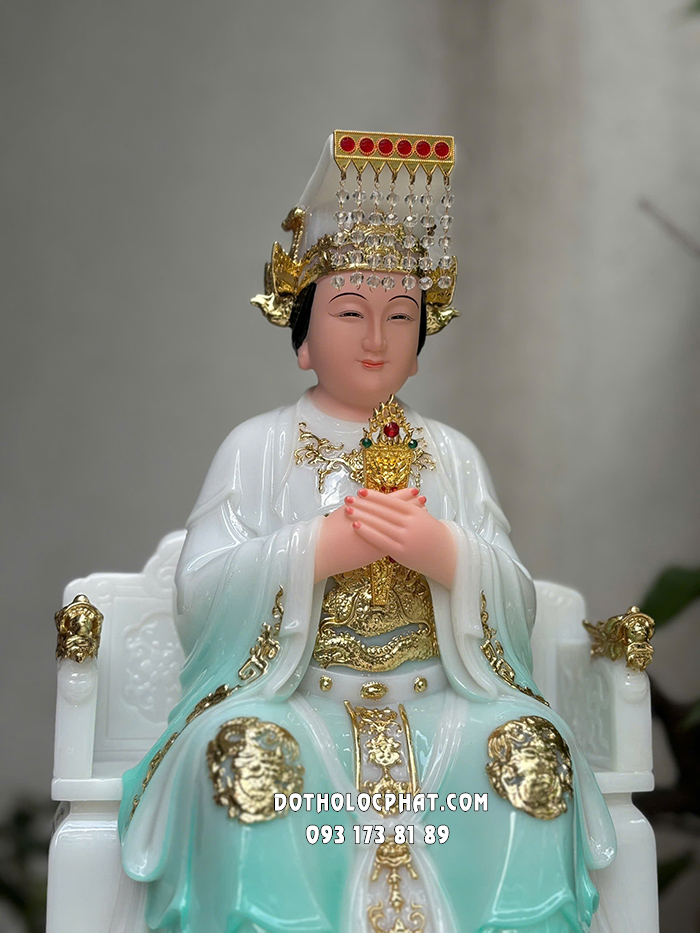 Tượng Thiên Hậu Thánh Mẫu Áo Xanh THTM-003