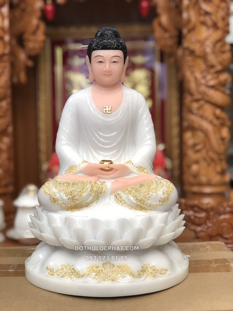 Người tuổi Nhâm Tuất mệnh Thủy đặc biệt thích hợp với tượng Phật có màu sắc của hành Kim