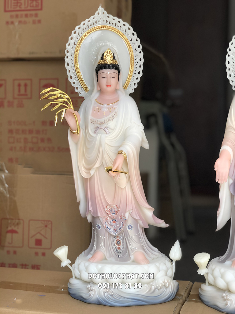 Tây Phương Tam Thánh Đứng Áo Khoáng Hào Quang TPTT-054