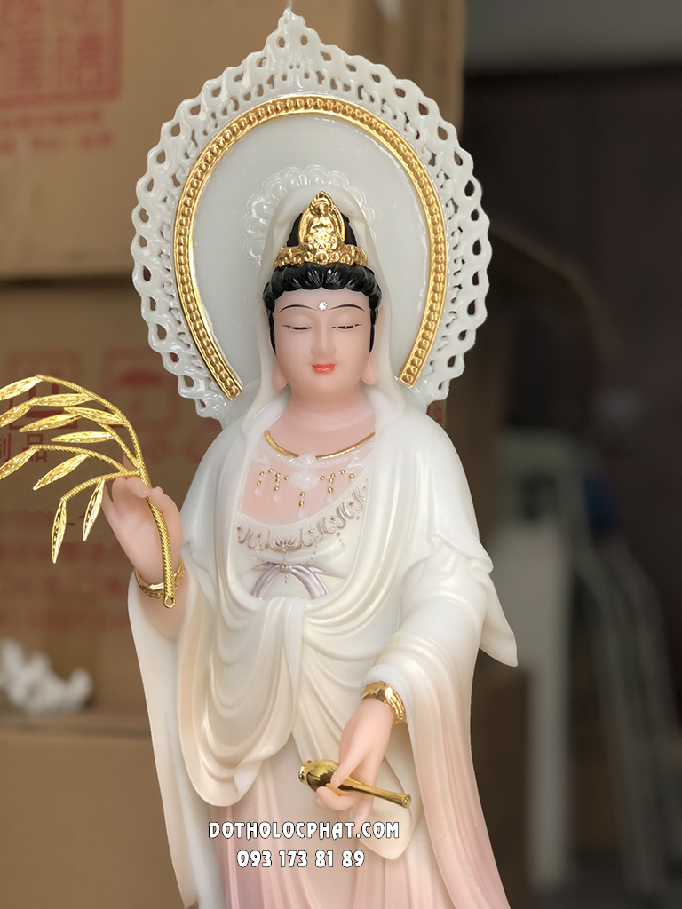 Tây Phương Tam Thánh Đứng Áo Khoáng Hào Quang TPTT-054