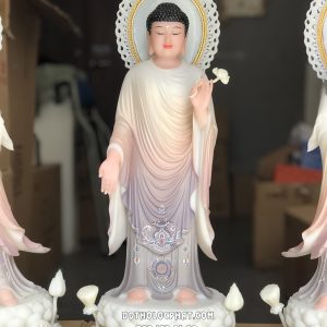 Tây Phương Tam Thánh Đứng Áo Khoáng Hào Quang TPTT-054